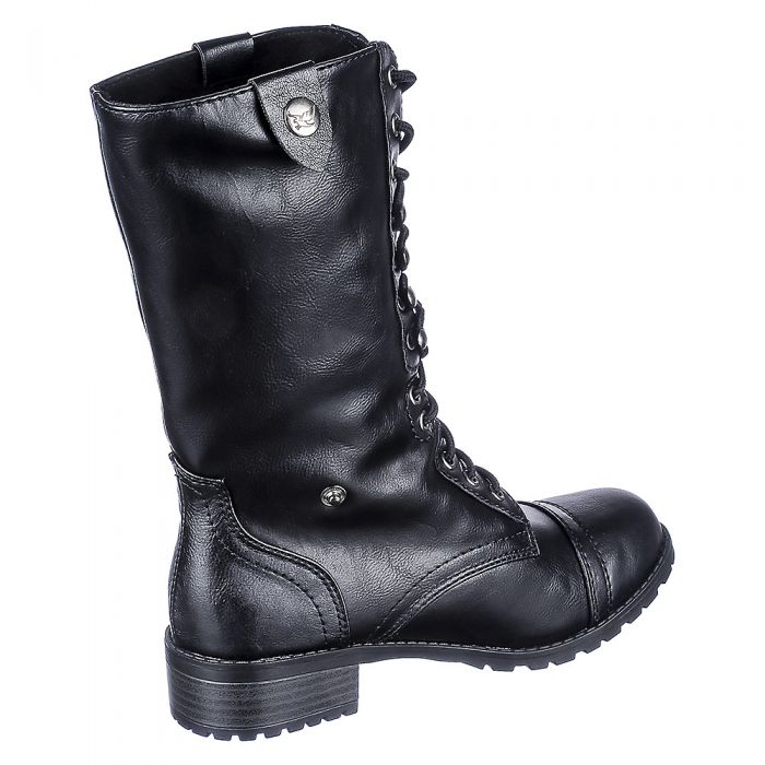 Fold-Down Combat Boot Oralee-S Black