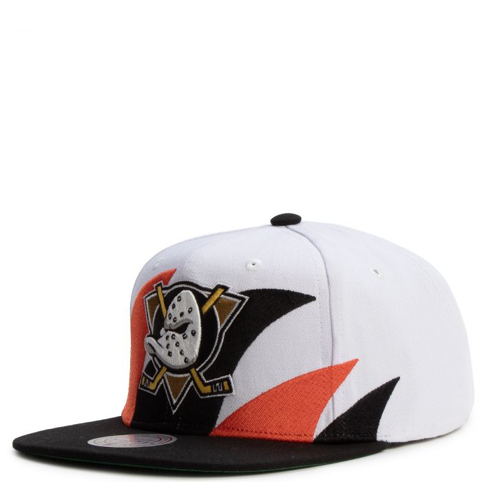 NHL Anaheim Ducks Vintage Sharktooth Original Fit Snapback White