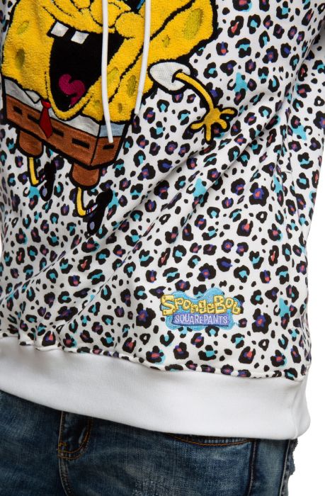 Cheetah SpongeBob Hoodie White