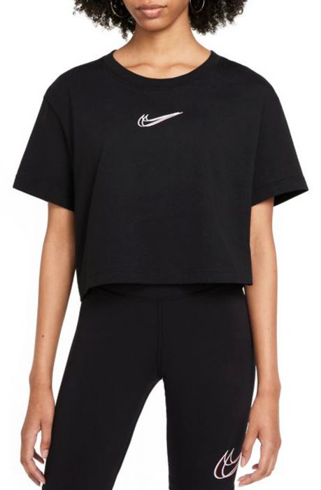 NIKE Sportswear Cropped Dance T-Shirt DJ4125 010 - Shiekh
