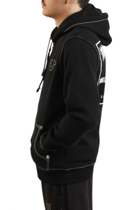 Big T Zip Hoodie  Black
