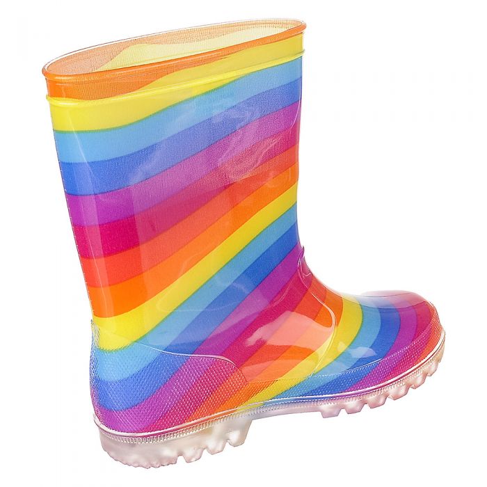 Kids Light-Up Rain Boot Light Rainbow
