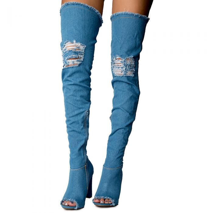 Women's Limelight-60S Over The Knee Boot Blue