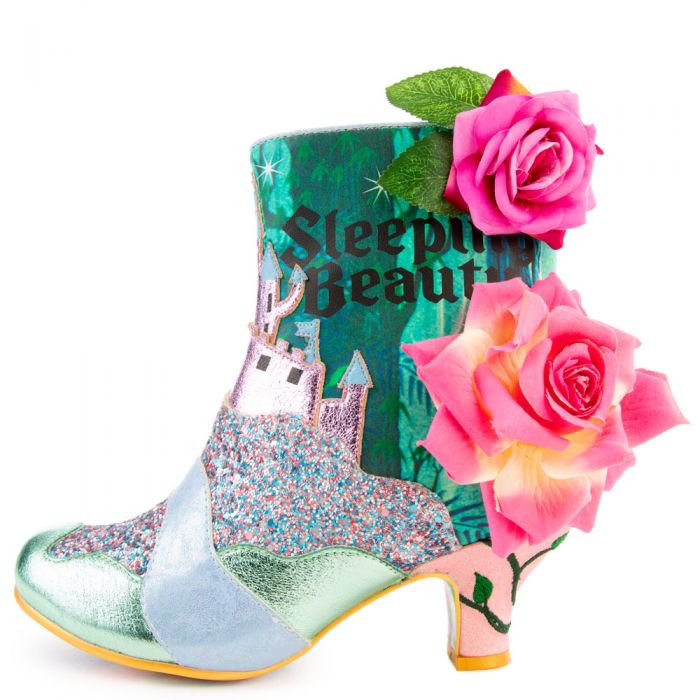 A Irregular Choice 'Picture perfect' Pink Add your Own Pics Ankle Boots Shoes