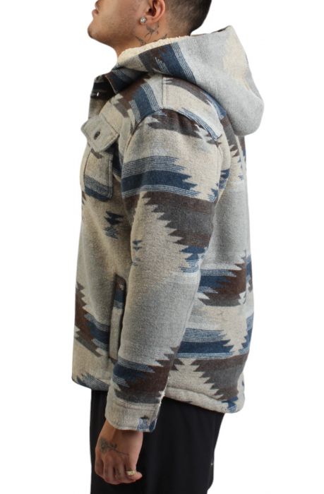 Tribal Hooded Jacket Khaki