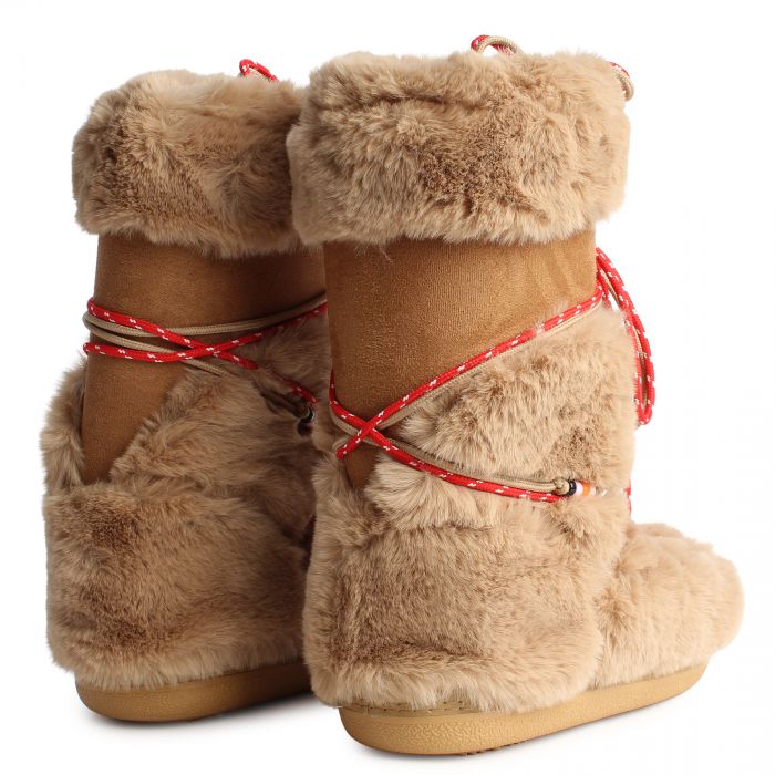 Journey-01 Fur Boot  Taupe