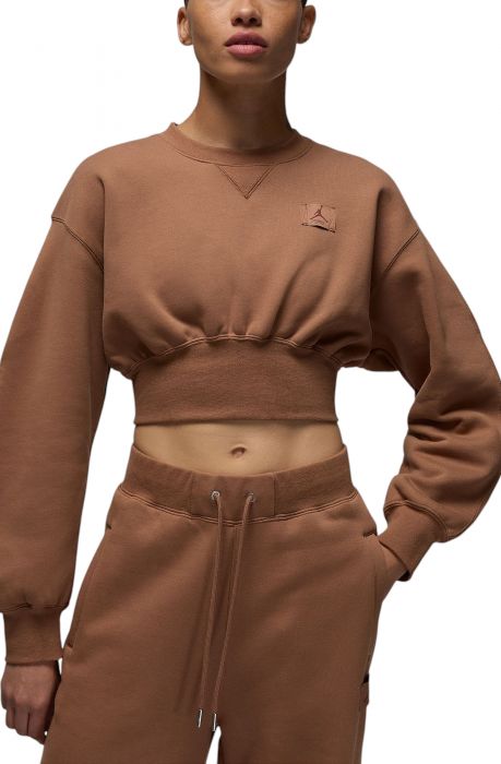 Cropped Sweatshirt Archaeo Brown