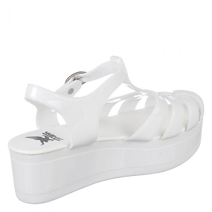 TWIN TIGER Disco-01 Jelly Platform Sandals DISCO-01/WHITE - Shiekh