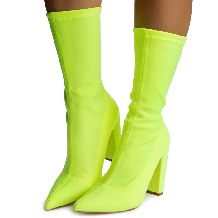 Nordic-2 Neoprene Heel Booties Lime