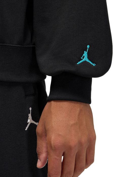  Brooklyn Fleece Crewneck Sweatshirt Black/Gamma Blue