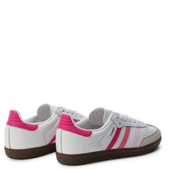 Grade-School Samba OG White/PInk