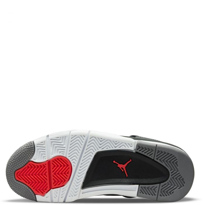 (GS) Air Jordan 4 Retro Dark Grey/Infrared 23-Black-Cement Grey