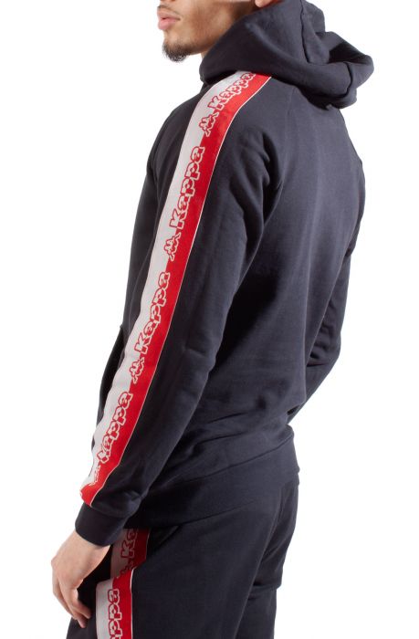 Logo Tape Dapet Hoodie Black Smoke-Grey Ashred Chily Pepper