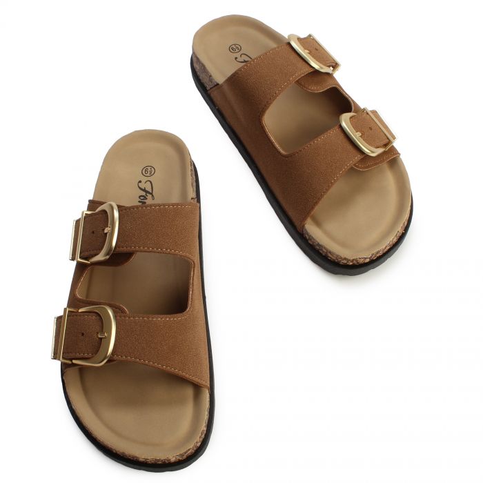 Ash-63 2-Buckle Sandal Tan