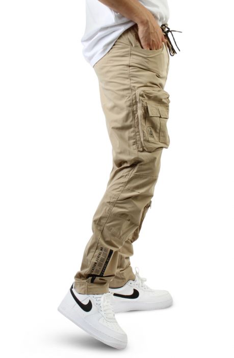 SMOKE RISE Utility Cargo Pants WP23182SK-KHA - Shiekh SMOKE RISE Utility Cargo Pants WP23182SK-KHA - Shiekh