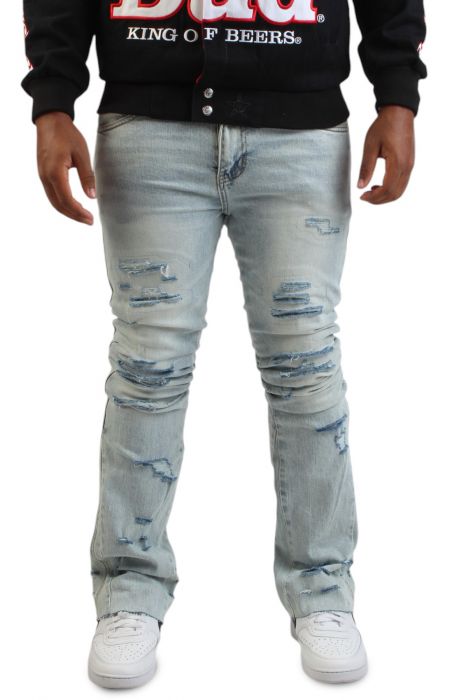 Crysp Denim Distressed Skinny Jeans LIGHT DISTRESS