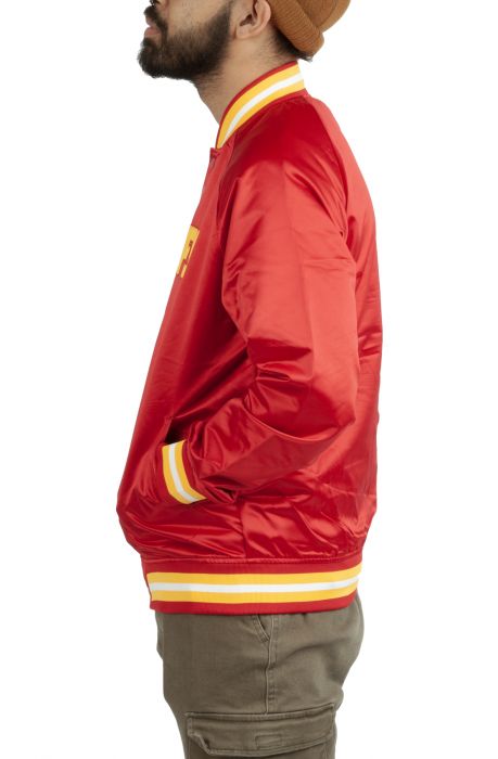Kansas City Chiefs Lightweight Satin Jacket Red/Gold