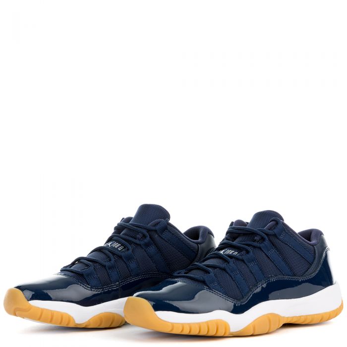 AIR JORDAN 11 RETRO LOW GS MIDNIGHT NAVY/WHITE-GUM LIGHT BROWN