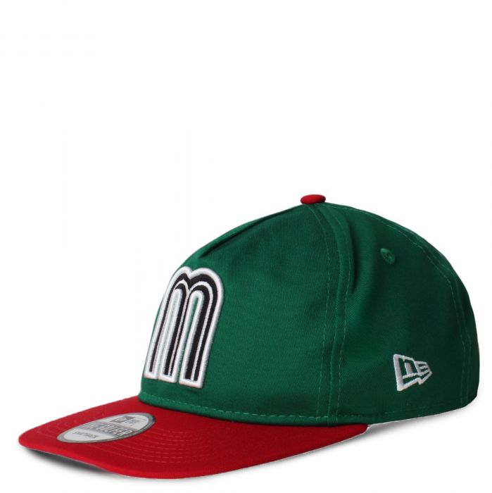 Mexico National Baseball Team Golfer Snapback Green/Kelly Red