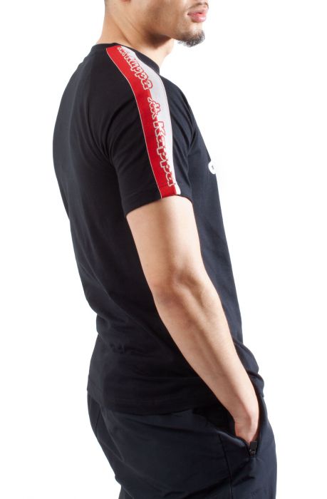 Logo Tape Davirec Tee Black Smoke-Grey Ashred Chily Pepper