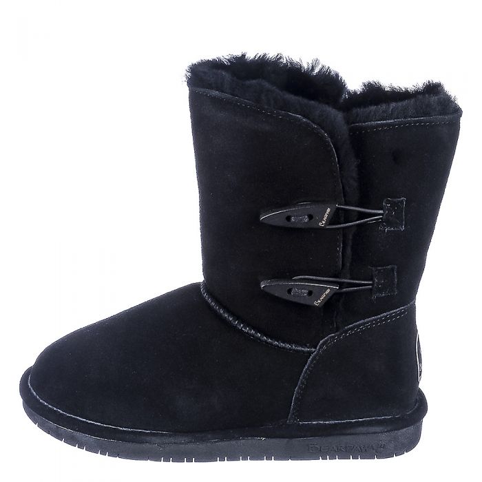 BEARPAW Fur Boot Abigail 682W-011/BLACK - Shiekh