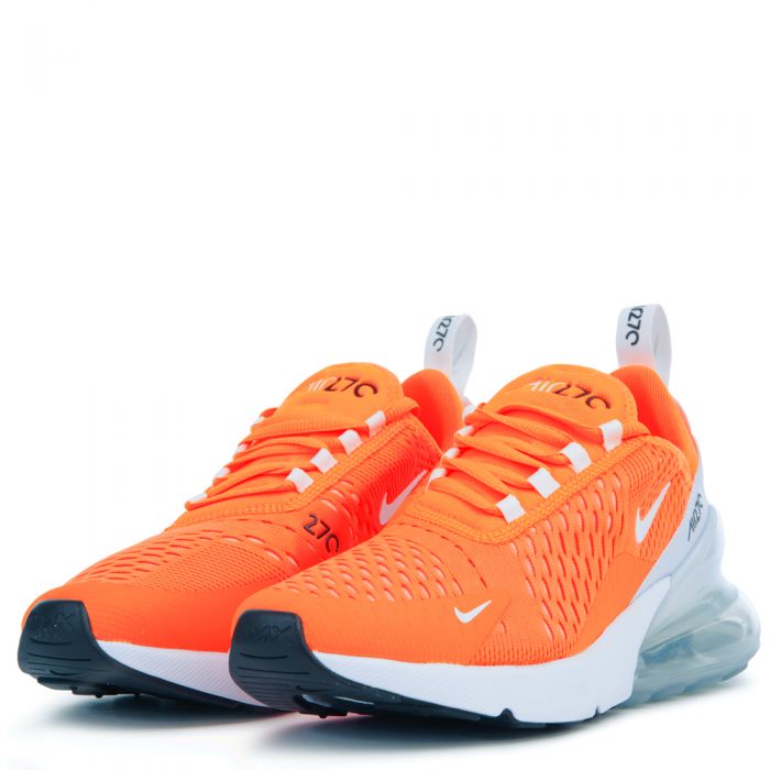 nike 270 white black total orange