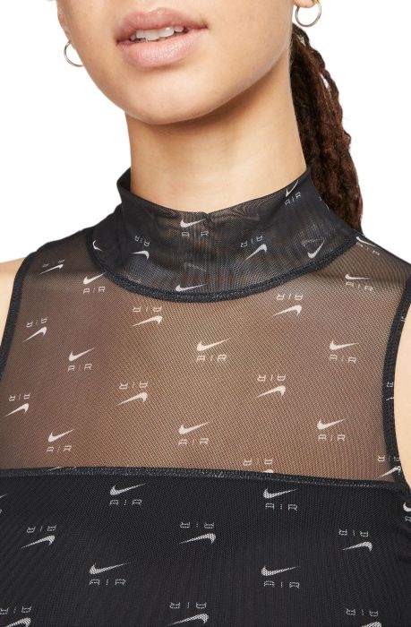 Nike Air Printed Mock-Neck Bodysuit Black