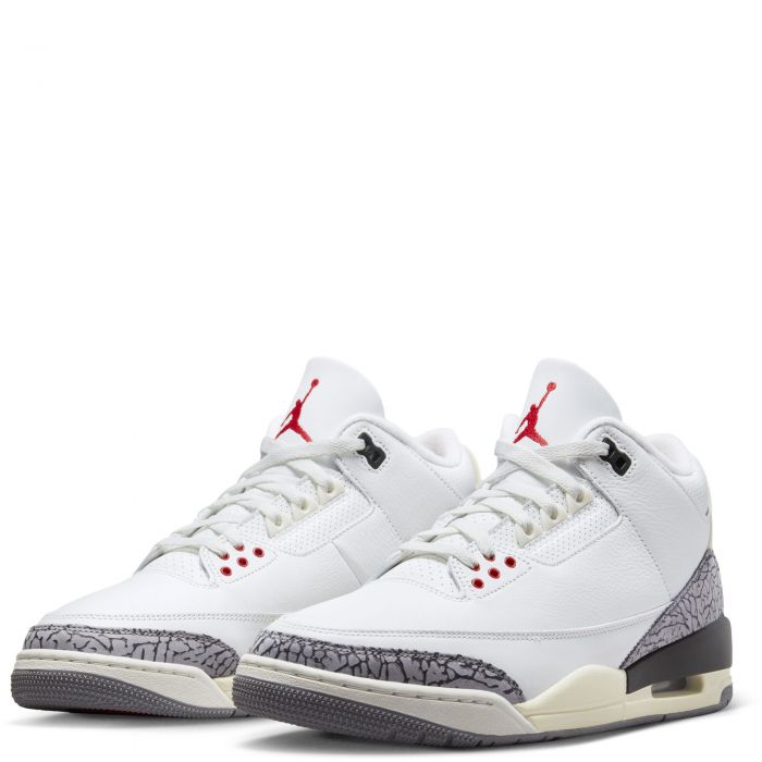 Air Jordan 3 Retro Summit White/Fire Red-Black-Cement Grey