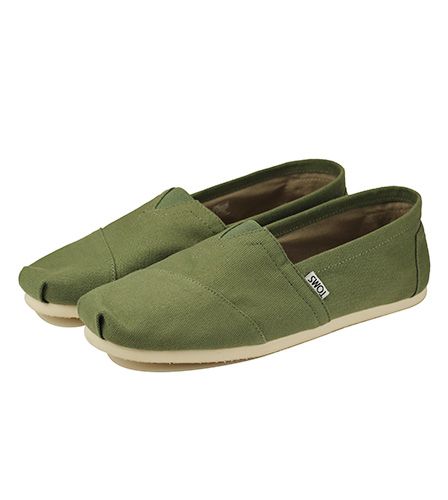 Tom\'s The Venice Collection Classic Canvas Slip On Shoes Olive Green NEW Size 12 Amazon.com | TOMS Men main image 4