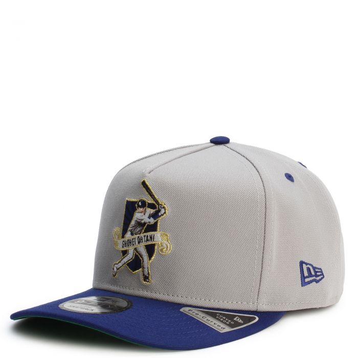 MLB Los Angeles Dodgers Shohei Ohtani 950AF Pre-Curved Snapback Gray/Dodger Blue