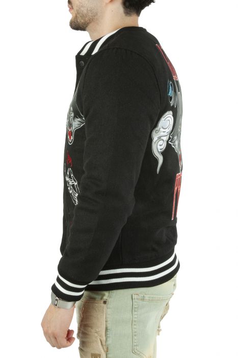 Loud Pack Varsity Jacket Black