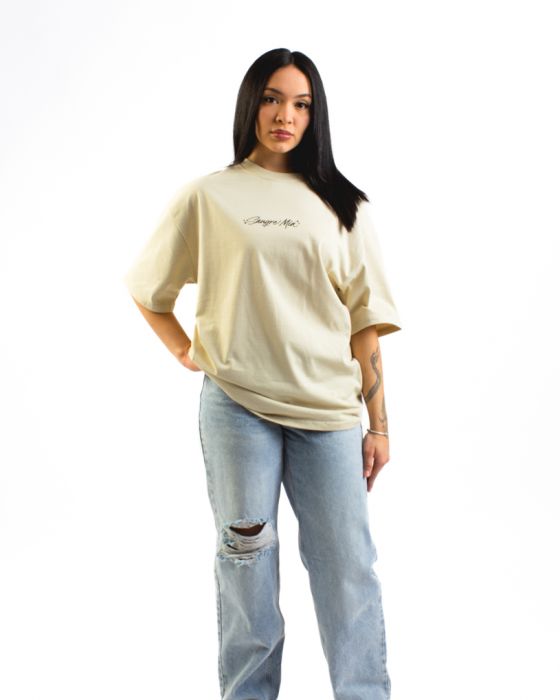 Hecho con amor t-shirt  Cream