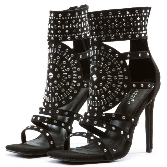 Leona-01 Black Dress High Heel Black