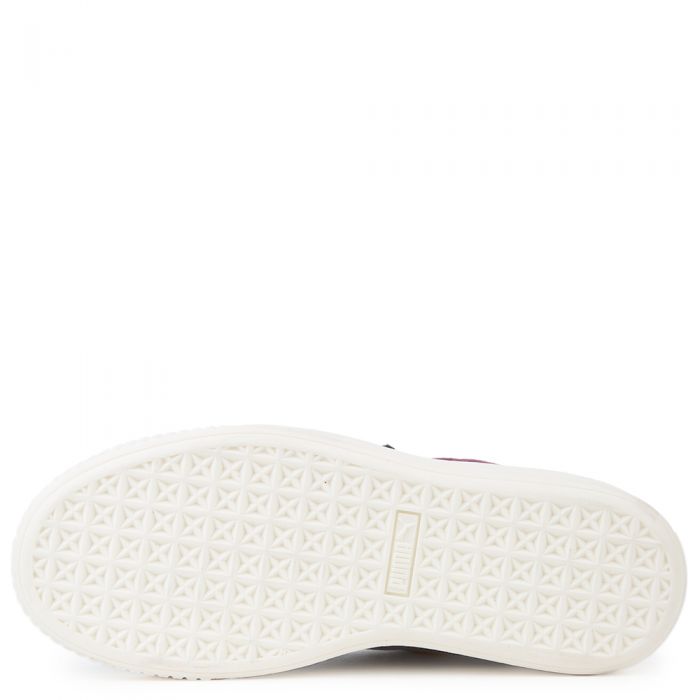 Women's Suede Platform Strap Sneaker DARK PURPLE DARK PURPLE MARSHMALLOW