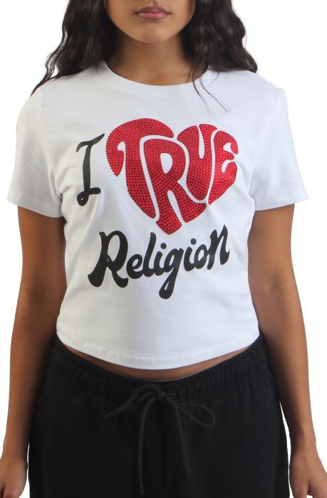 I Love True Religion Baby T-Shirt  White