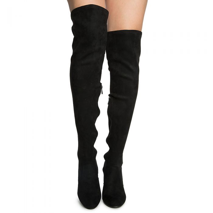 Women's Namaste-03M Thigh High Boots BLACK