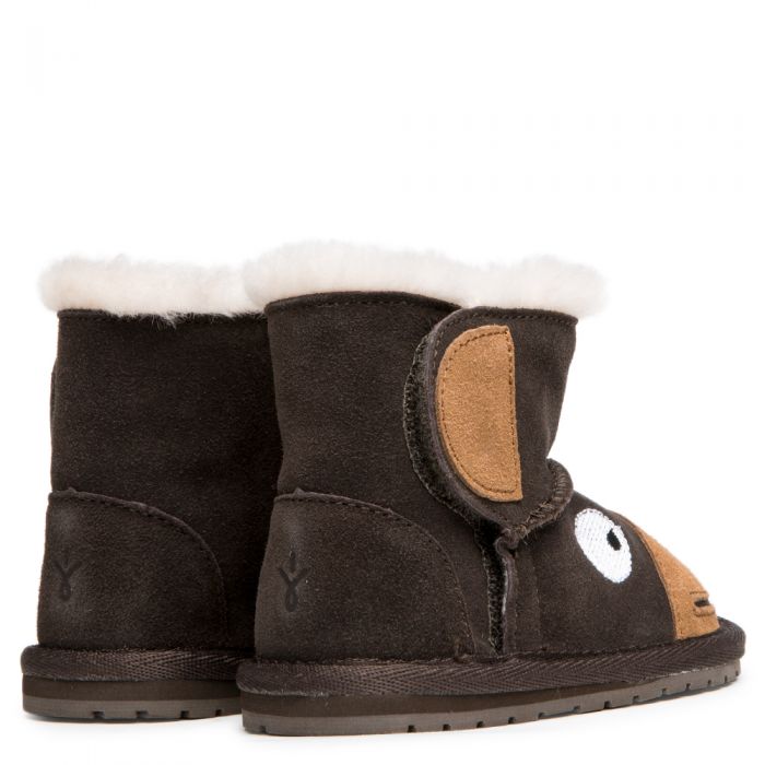 Emu Australia Infant Monkey Tail Walker Boot Chocolate