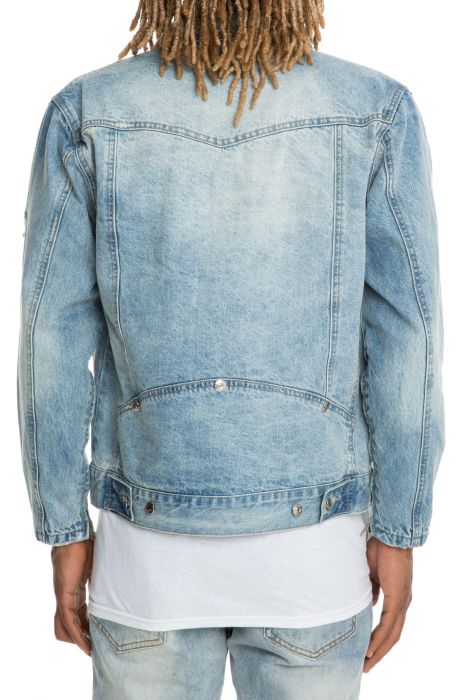 CIVIL The Jameson Kesh Lined Denim Jacket with Zippered Sleeves in ...