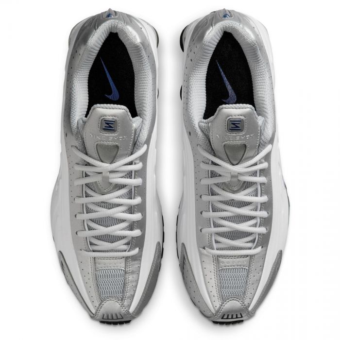  Shox R4 White/White-Metallic Silver