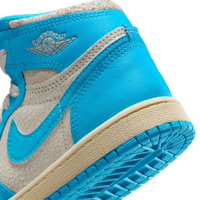 Pre-School Jordan 1 Retro High OG UNC Reimagined Dark Powder Blue/Dark Powder Blue-Sail