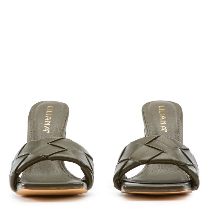 Mable-1 High Heel Sandals Dark Olive
