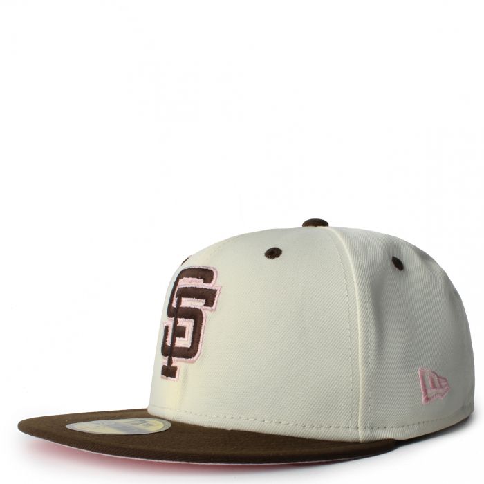 San Francisco Giants 59Fifty Fitted Hat  Chrome/Brown