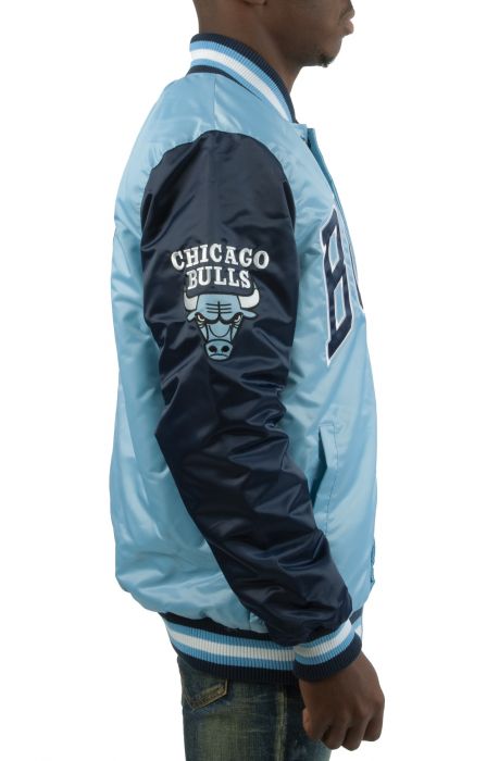 Chicago Bulls Carolina Blue Jacket Carolina Blue/ Navy
