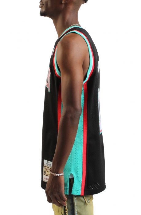 NBA Vancouver Grizzlies Mike Bibby Swingman Jersey  Black