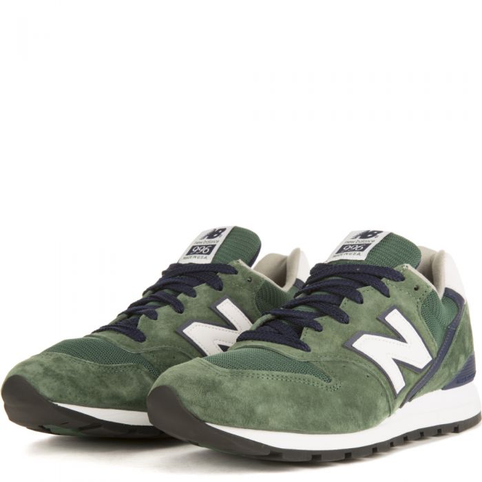 NEW BALANCE for Men: 996 Heritage Made In USA Green/Navy Sneakers ...