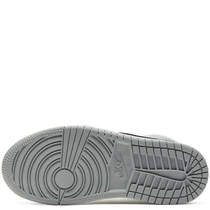 (PS) Air Jordan 1 Mid LT Smoke Grey/Black-White