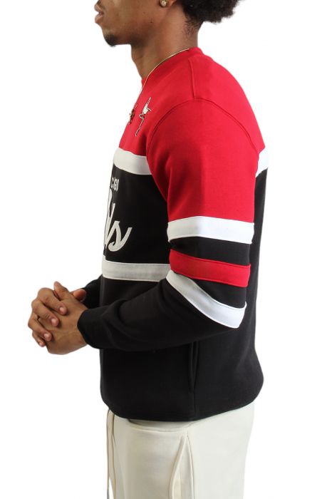 NBA Chicago Bulls Head Coach Crewneck Black/Red