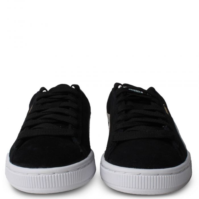 Grade School Suede Classic XXI JR Sneakers  Black/White