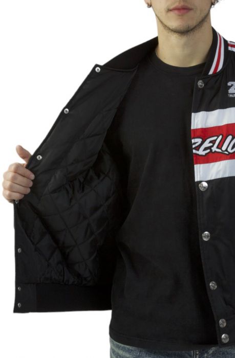 Racing Bomber Jacket  Black