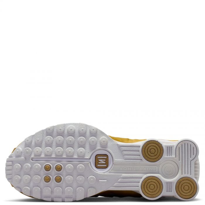 Grade-School Shox R4 Metallic Gold/Metallic Gold-White